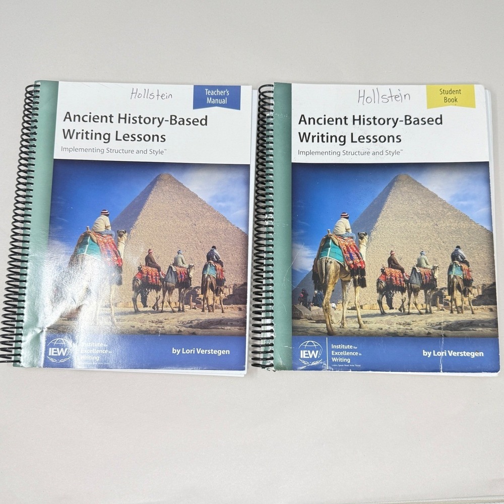 IEW Ancient History-Based Writing Lessons Teacher & Student Book - No Writing